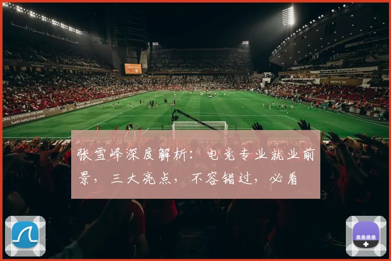 张雪峰深度解析：电竞专业就业前景，三大亮点，不容错过，必看